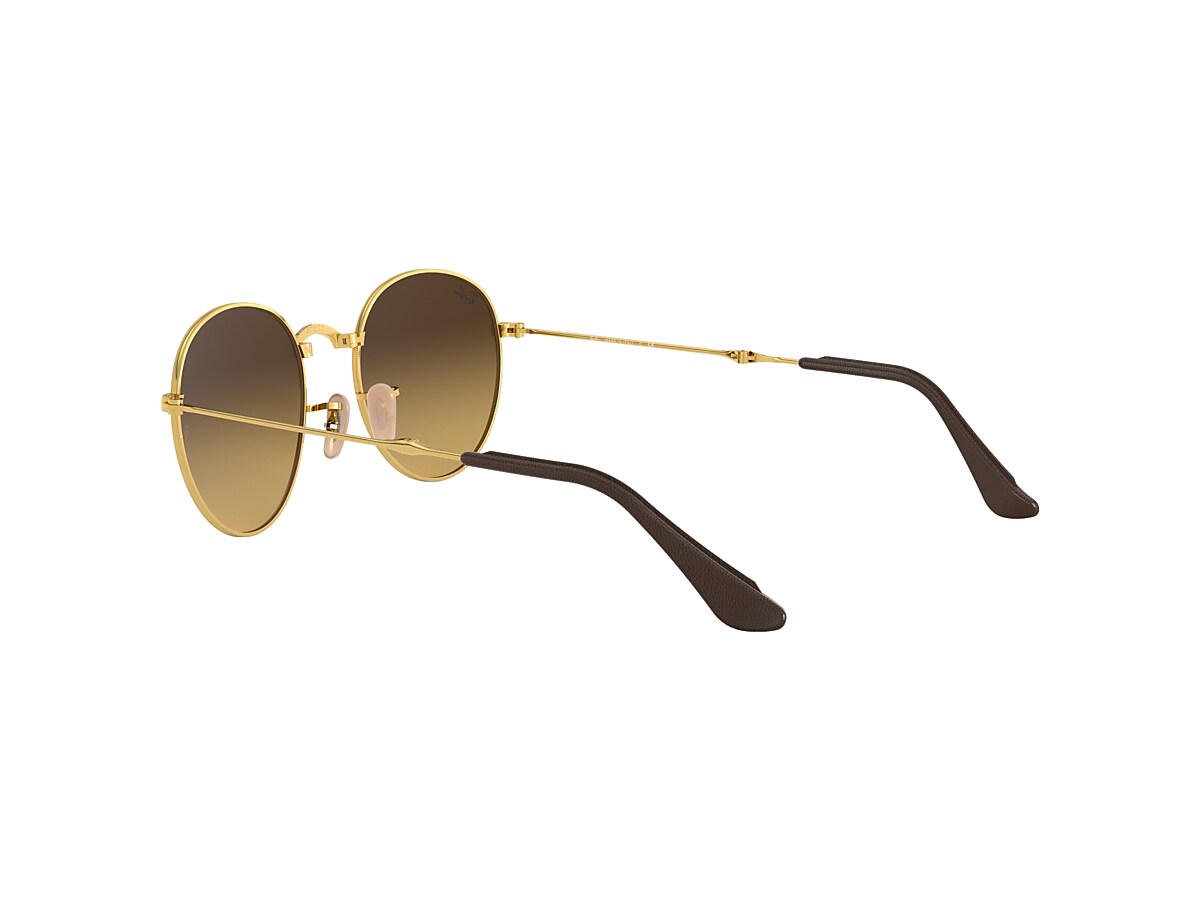 Round Folding @collection Sunglasses in Gold and Brown - Ray-Ban