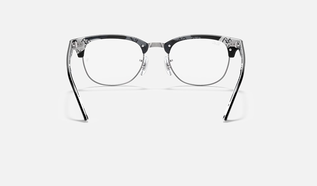 Clubmaster Optics Eyeglasses With Black Frame Ray Ban