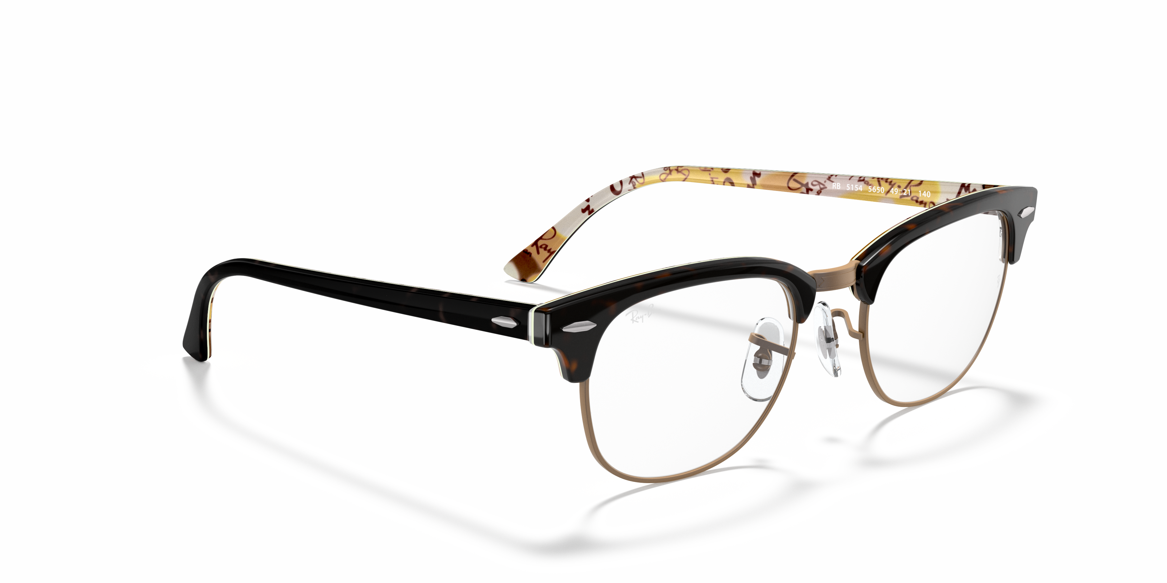 ray ban clubmaster optics tortoise