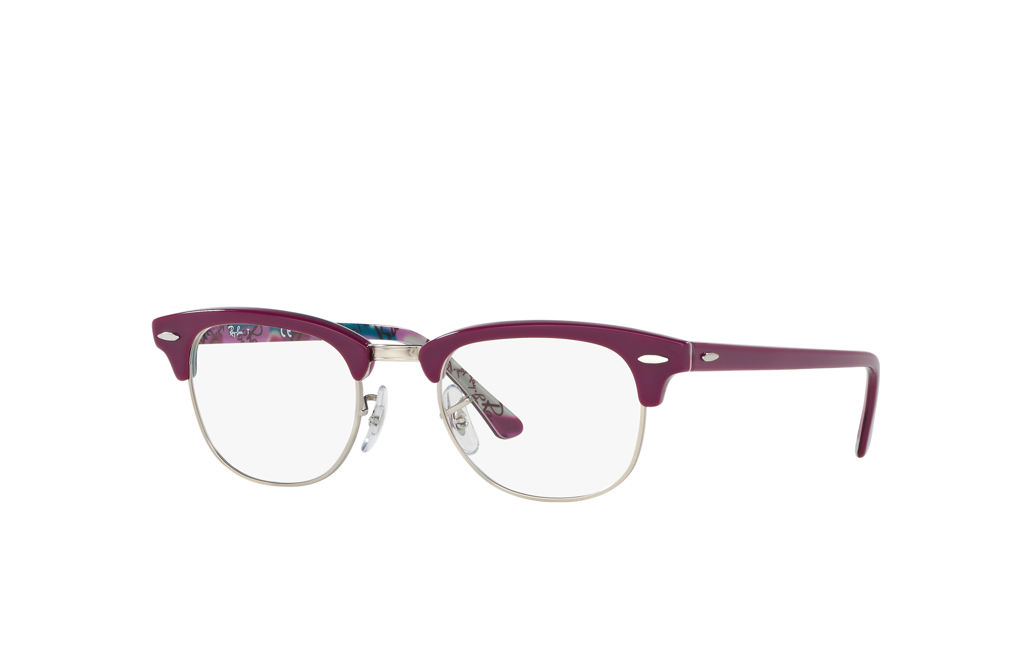 purple ray ban eyeglasses
