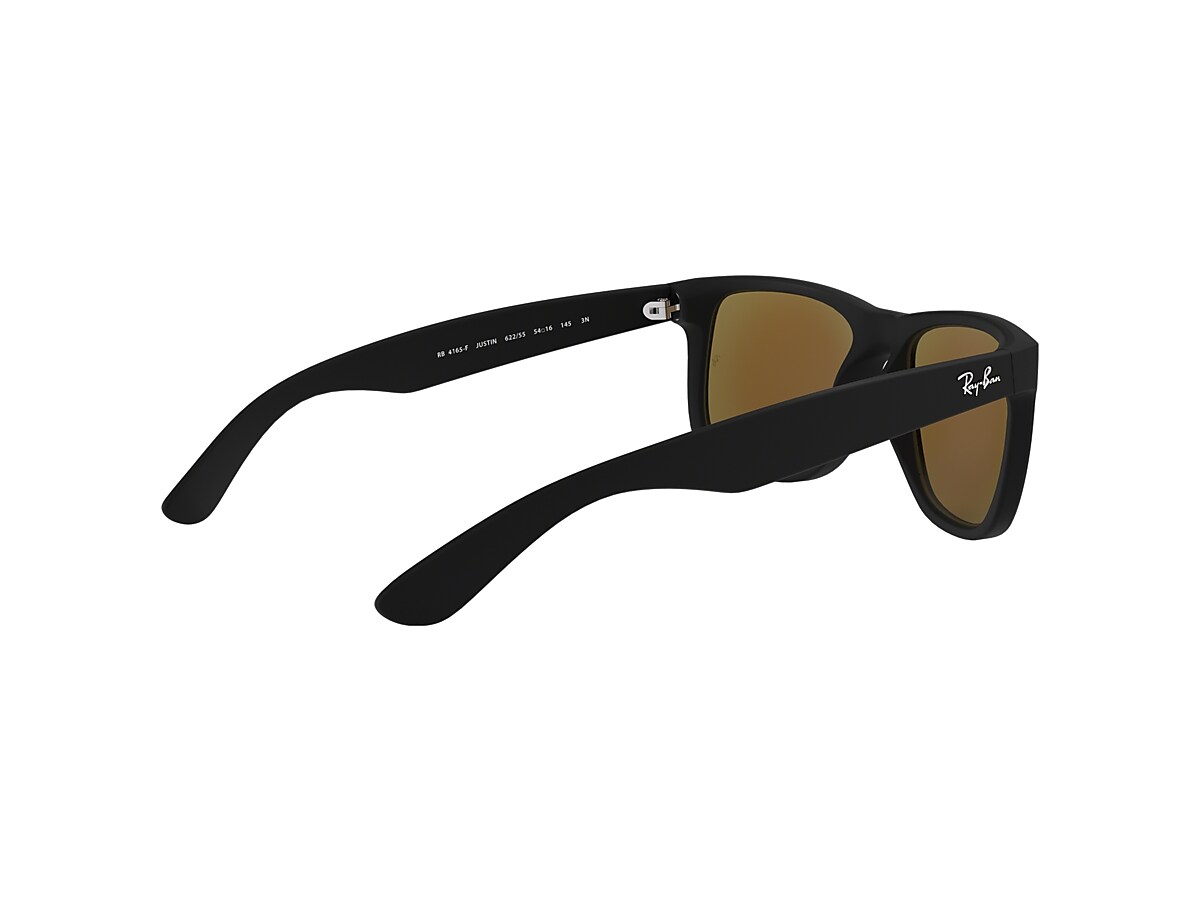 JUSTIN COLOR MIX Sunglasses in Rubber Black and Blue Mirror