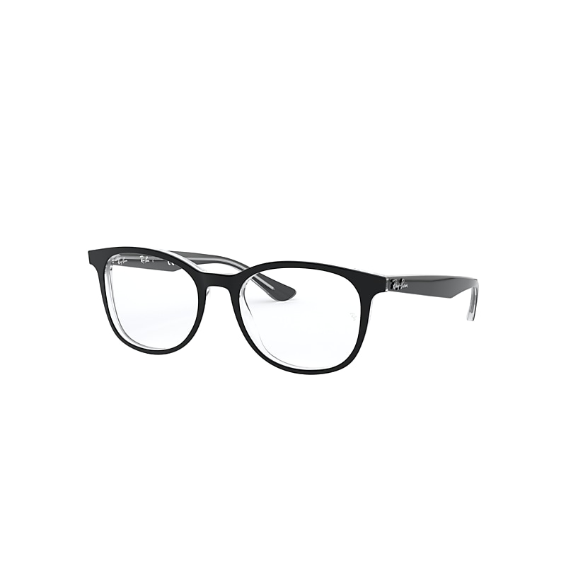 Ray-Ban Rb5356 Optics Eyeglasses Black Frame Clear Lenses Polarized 52-19
