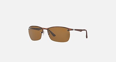 RB3550 Sunglasses in Brown and B 15 Brown RB3550 Ray Ban