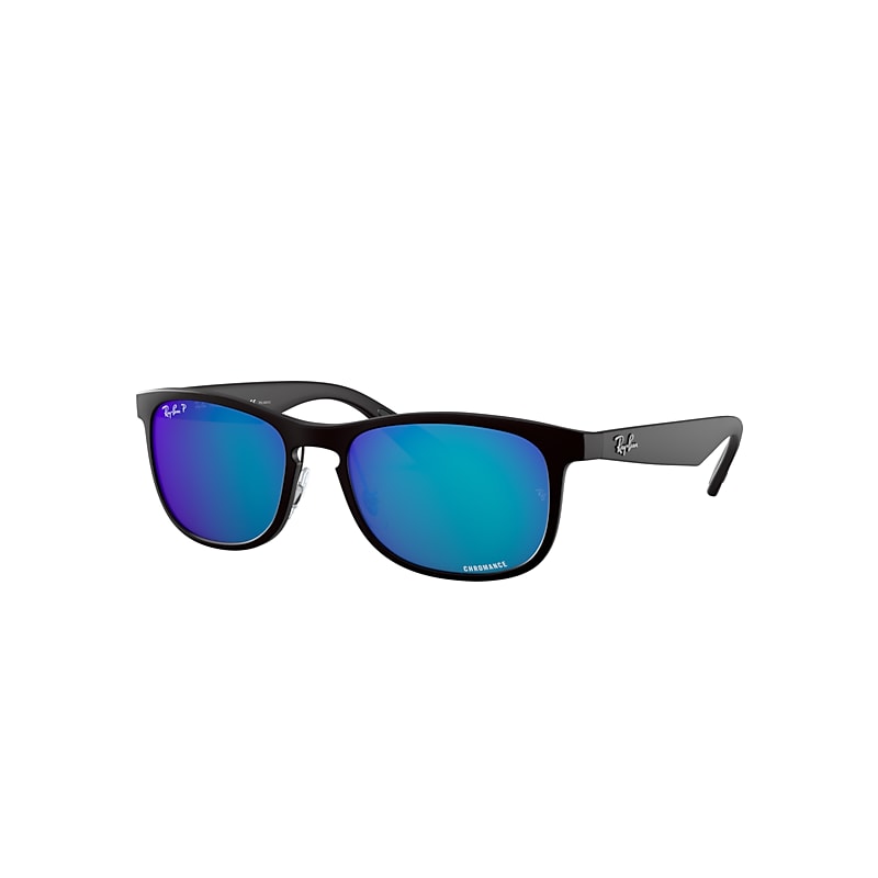 Ray-Ban Rb4263 Chromance Sunglasses Black Frame Blue Lenses Polarized 55-18