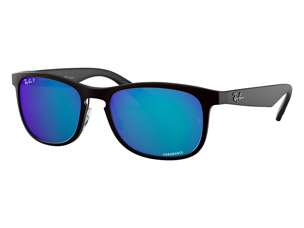 RB4263 CHROMANCE Sunglasses in Black and Blue - Ray-Ban