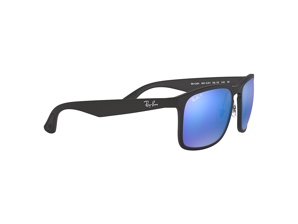 RB4264 CHROMANCE Sunglasses in Black and Blue - Ray-Ban