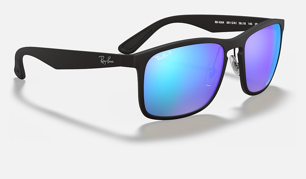 Intrekking Verlichten Renovatie Rb4264 Chromance Sunglasses in Black and Blue | Ray-Ban®