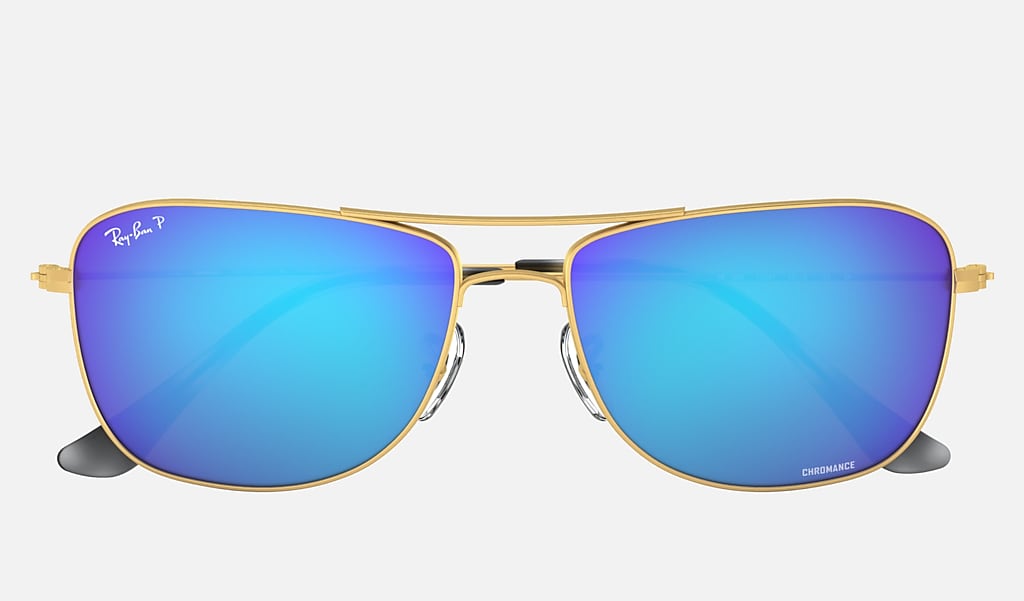 Rb3543 Chromance Sunglasses in Gold and Blue | Ray-Ban®