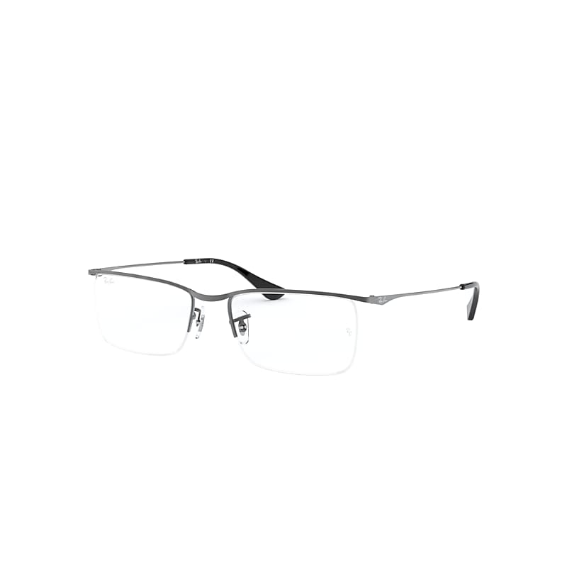 Ray-Ban Rb6370 Optics Eyeglasses Gunmetal Frame Clear Lenses Polarized 55-18
