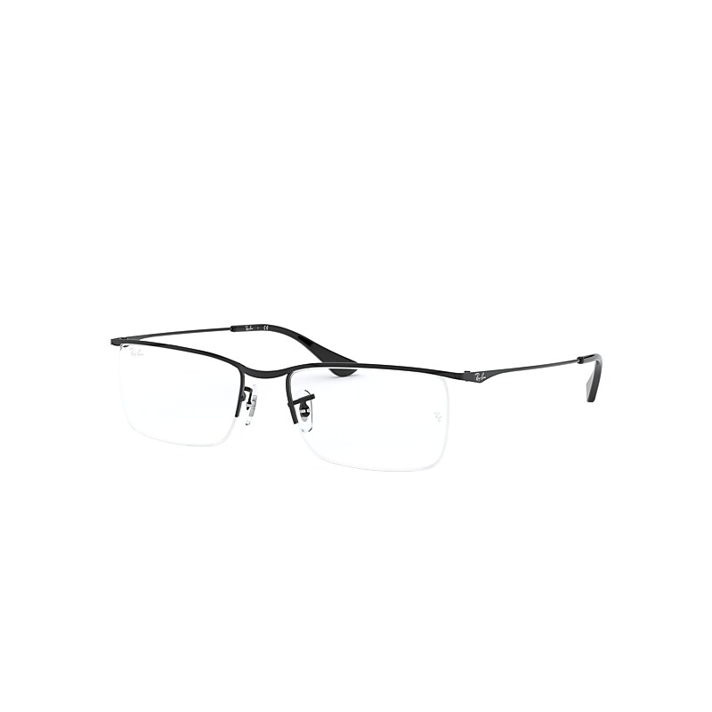 Ray-Ban Rb6370 Optics Eyeglasses Black Frame Clear Lenses Polarized 55-18