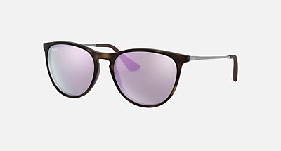 ERIKA KIDS Sunglasses in Transparent Fuxia and Dark Violet