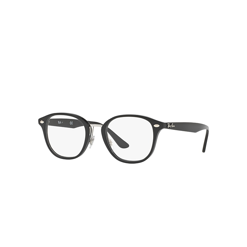 Ray-Ban Rb5355 Optics Eyeglasses Black Frame Clear Lenses Polarized 50-21