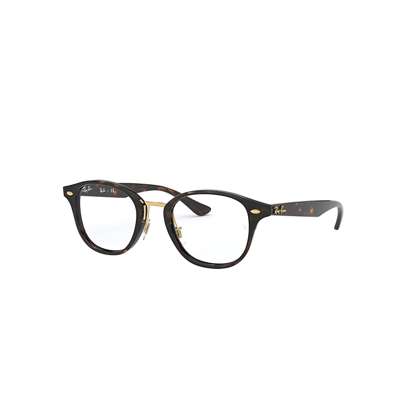 Ray-Ban Rb5355 Optics Eyeglasses Tortoise Frame Clear Lenses Polarized 50-21