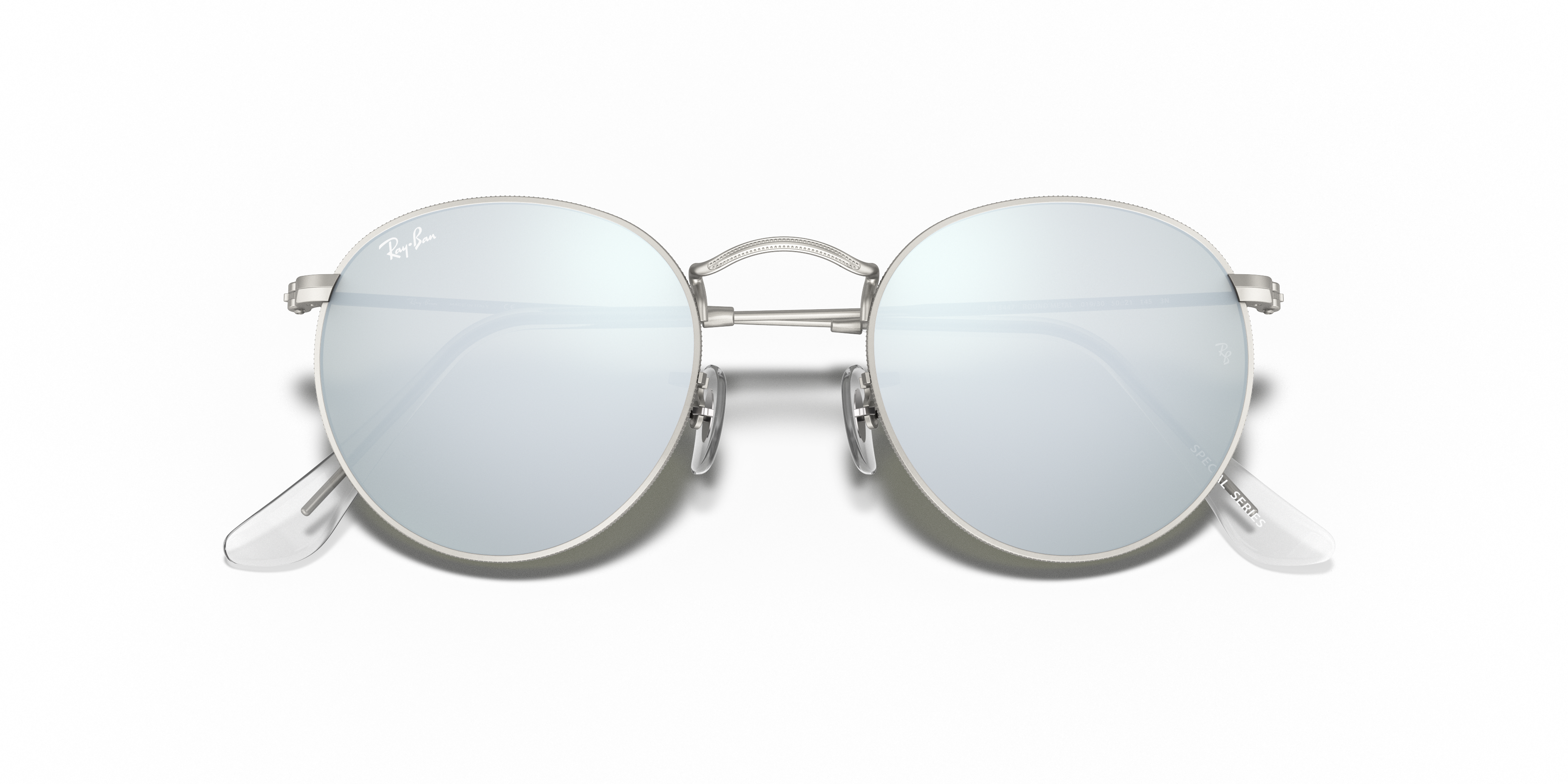 ray ban round flash