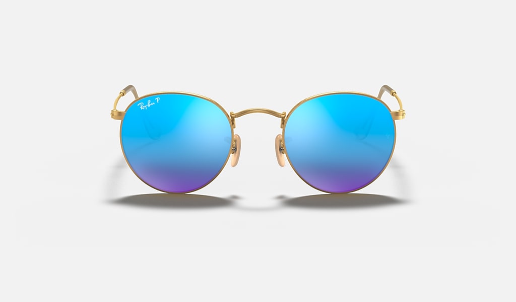 Gafas Sol Round Flash Lenses y Azul | Ray-Ban®