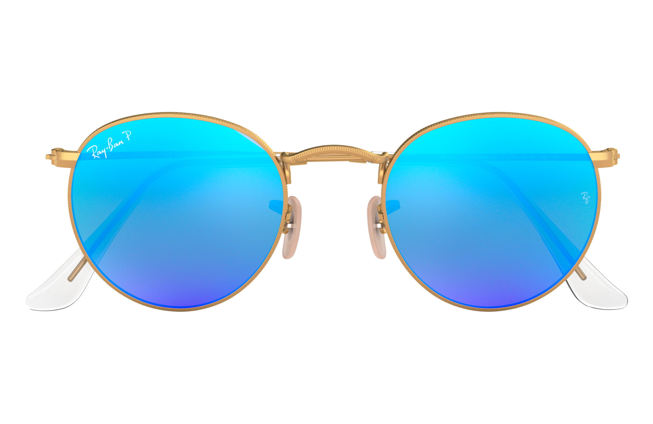 ray ban round sunglasses blue