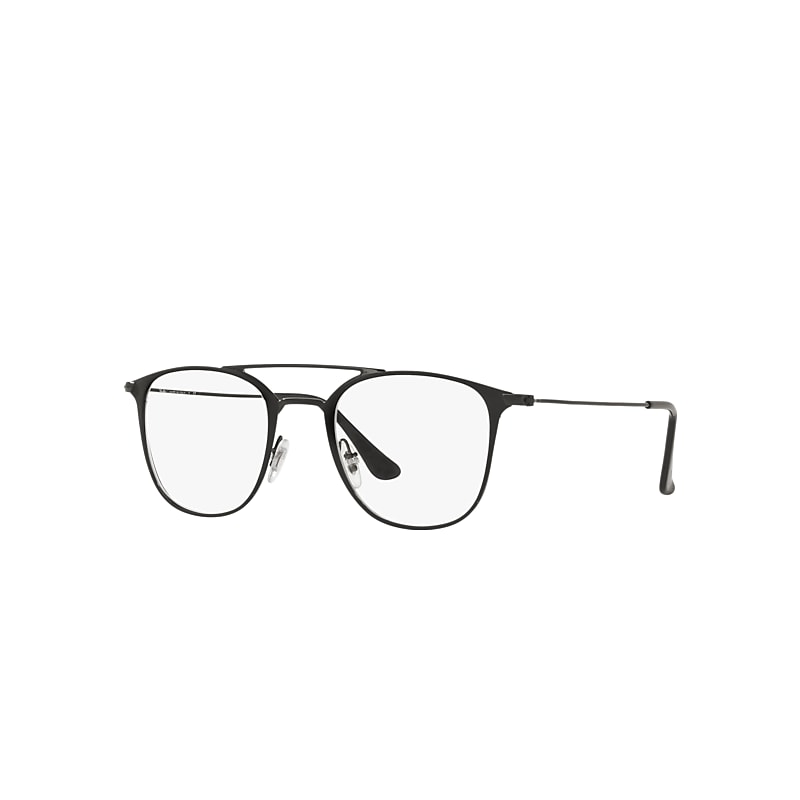 Ray-Ban Rb6377 Optics Eyeglasses Black Frame Clear Lenses Polarized 50-21
