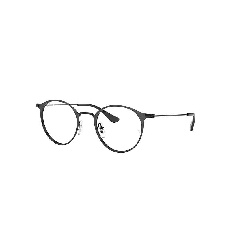 Ray-Ban Rb6378 Optics Eyeglasses Black Frame Clear Lenses Polarized 49-21