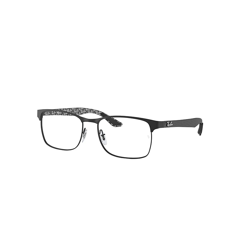 Ray-Ban Rb8416 Optics Eyeglasses Black Frame Clear Lenses Polarized 53-17