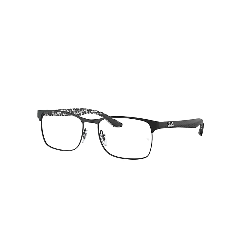 Ray-Ban Rb8416 Optics Eyeglasses Black Frame Clear Lenses Polarized 55-17