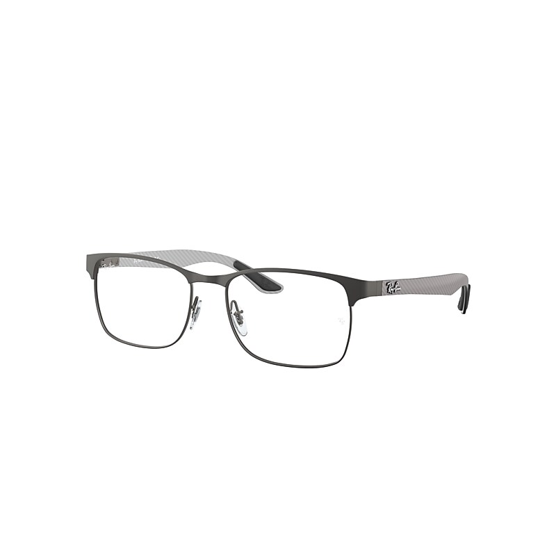 Ray-Ban Rb8416 Optics Eyeglasses Gunmetal Frame Clear Lenses Polarized 53-17