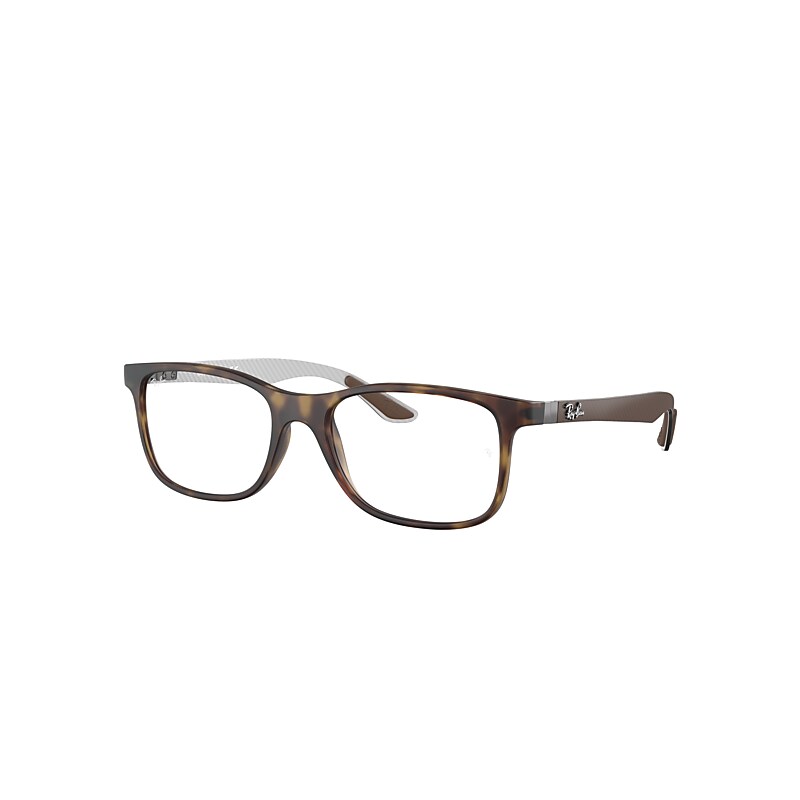 Ray-Ban Rb8903 Eyeglasses Brown Frame Clear Lenses Polarized 53-18