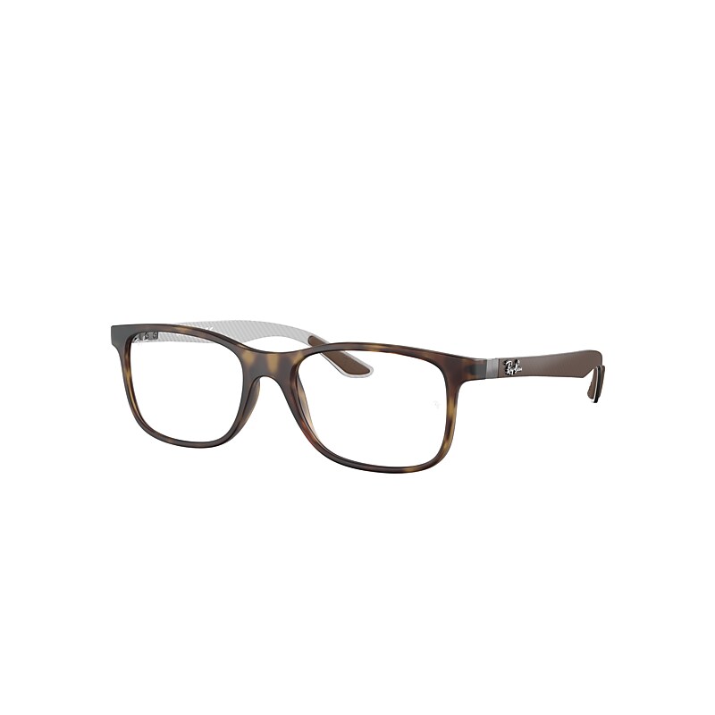 Ray-Ban Rb8903 Optics Eyeglasses Brown Frame Clear Lenses Polarized 55-18