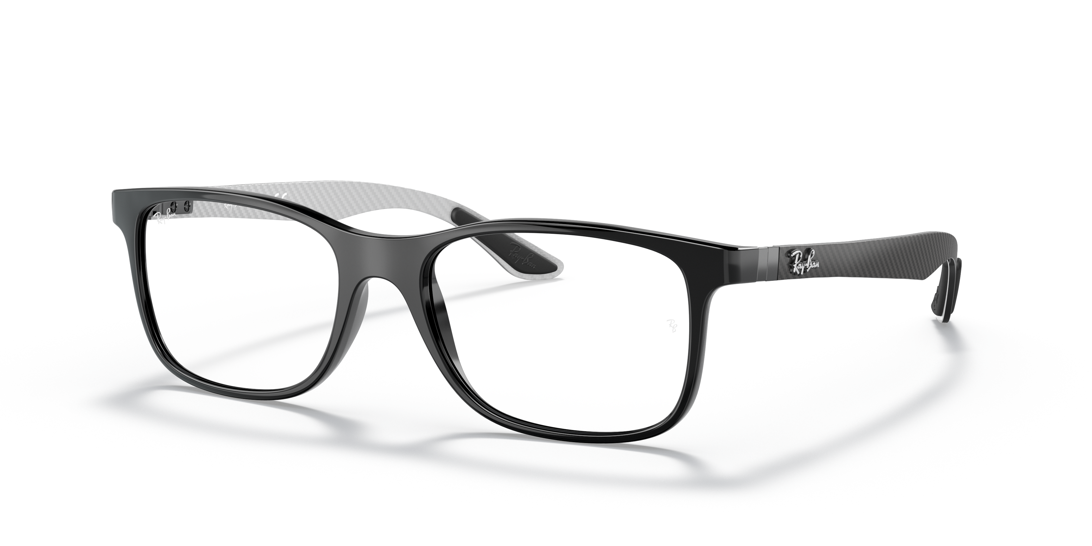 ray ban black transparent frame