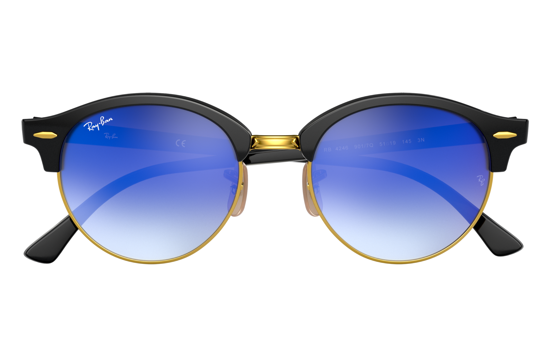 ray ban clubround flash lenses