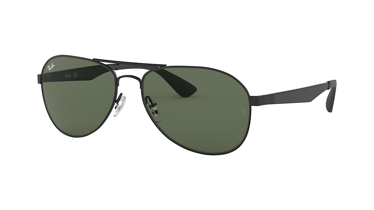 vat Lada Universeel Rb3549 Sunglasses in Black and Green | Ray-Ban®
