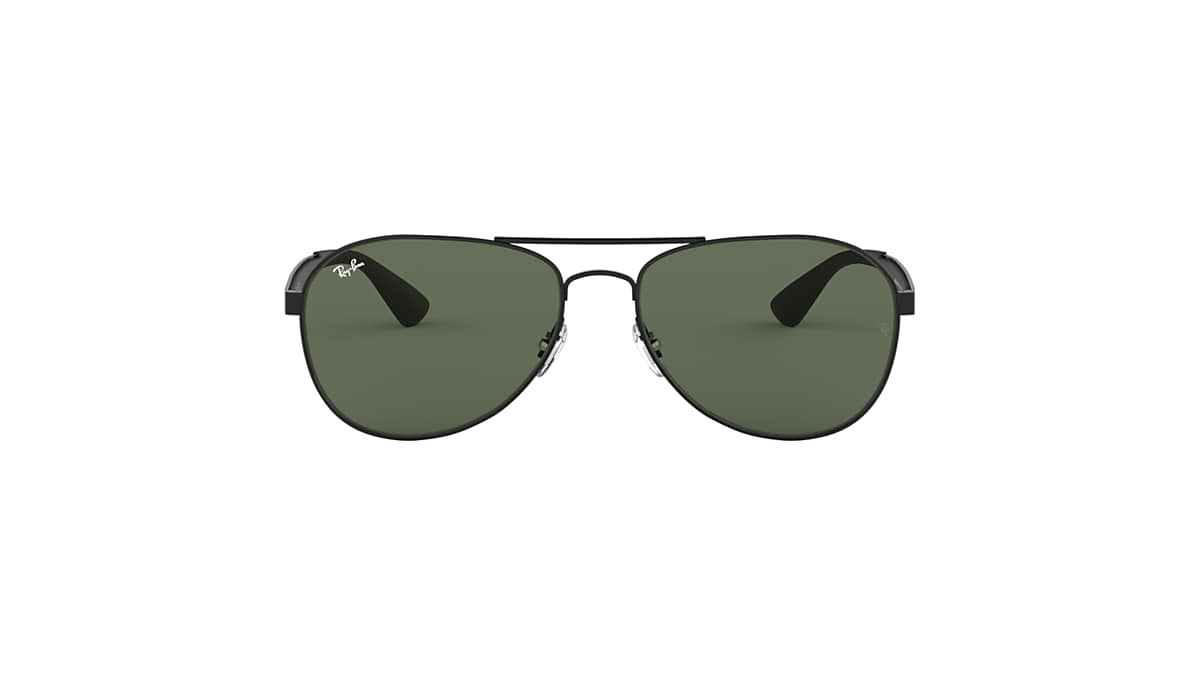 Ray-Ban Rb3549 Sunglasses Black Frame Green Lenses 58-16