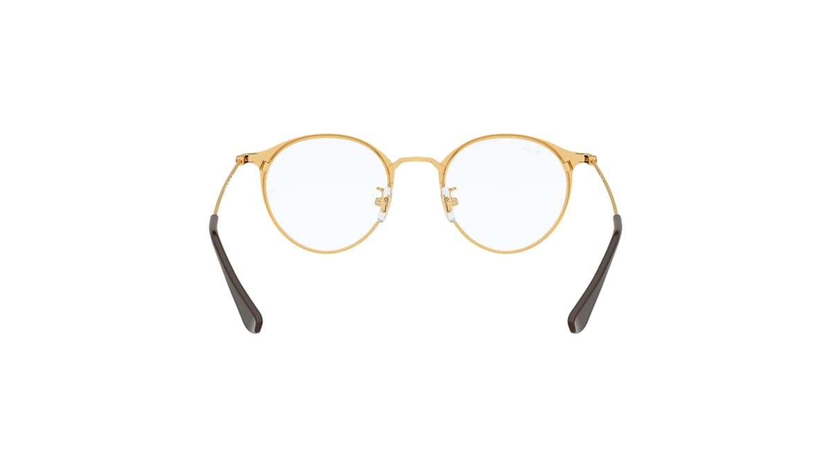 RB6378 OPTICS Eyeglasses with Brown On Gold Frame - RB6378F