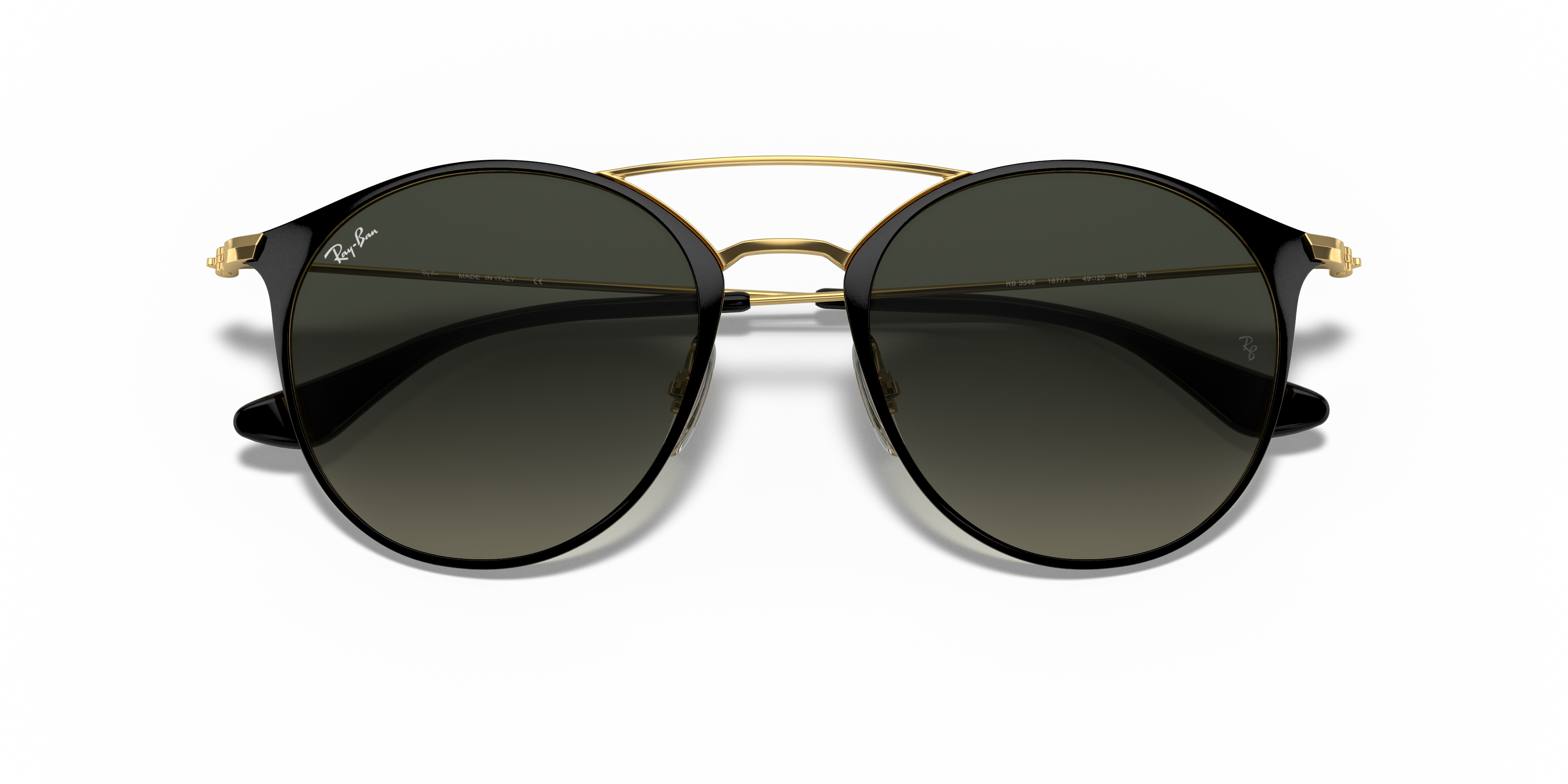 Rb3546 Sunglasses in Black On Gold and Grey | Ray-Ban®