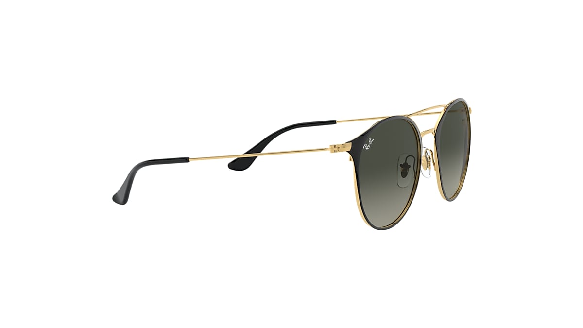 RB3546 Sunglasses in Black On Gold and Grey Gradient RB3546 Sunglasses in Black On Gold and Grey Gradient