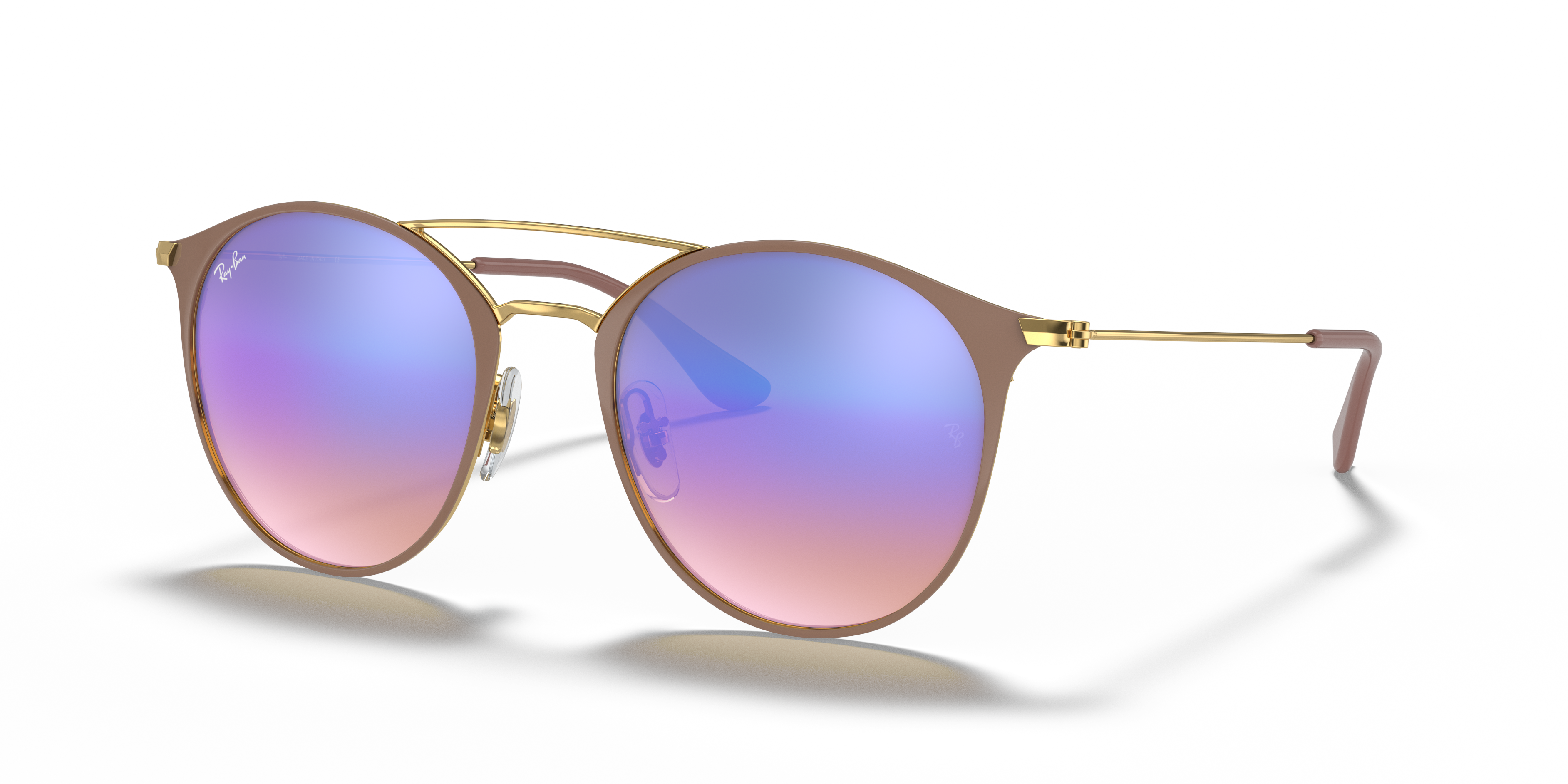 ray ban 3546 gold top beige