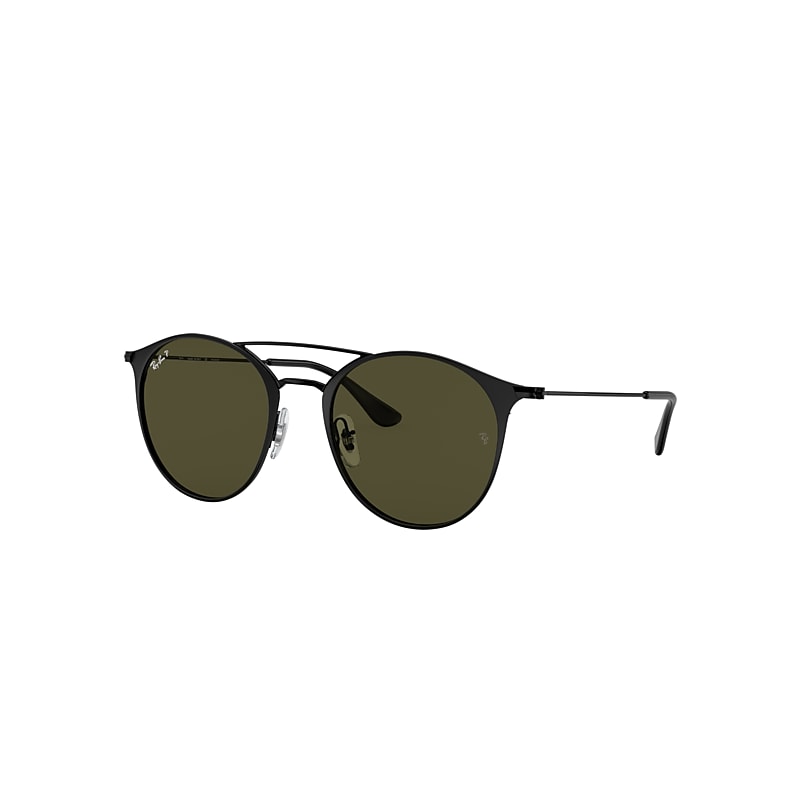 Ray-Ban Rb3546 Sunglasses Black Frame Green Lenses Polarized 52-20 product image
