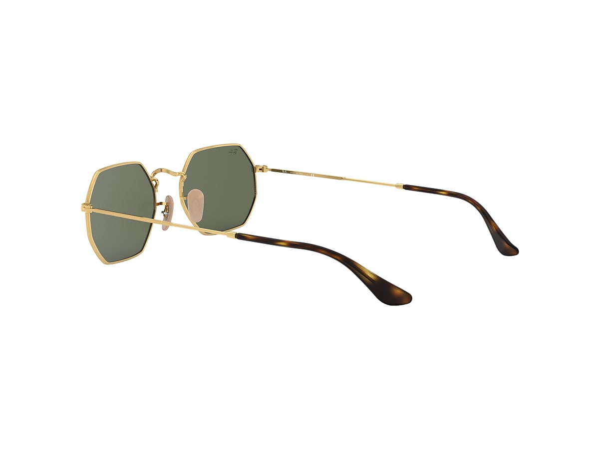bescherming Verkeersopstopping Adolescent Octagonal Classic Sunglasses in Gold and Green - RB3556N | Ray-Ban® US