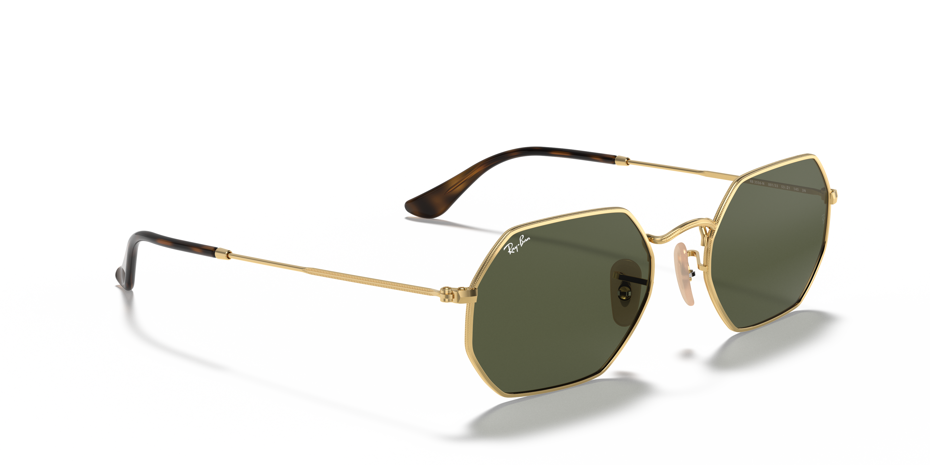 ray ban round fleck gold