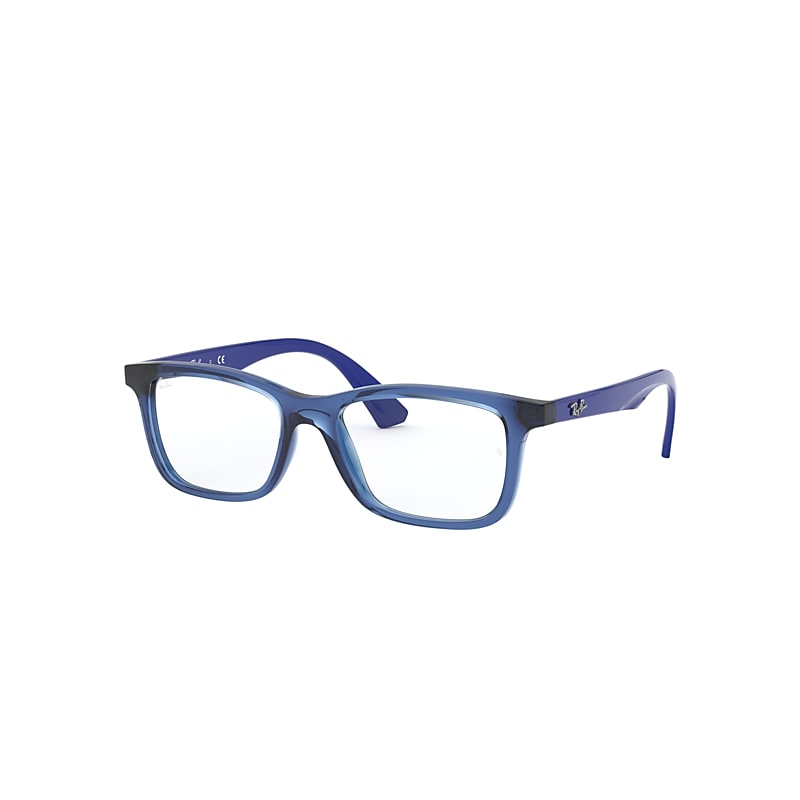 Ray-Ban Rb1562 Optics Kids Eyeglasses Blue Frame Clear Lenses Polarized 48-16