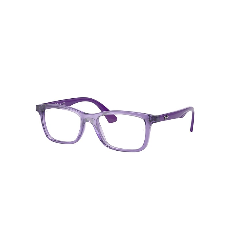 Ray-Ban Junior Rb1562 Optics Kids Eyeglasses Violet Frame Clear Lenses Polarized 48-16