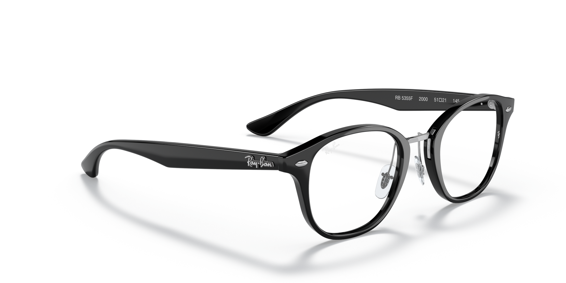 Rb5355f Eyeglasses with Black Frame 