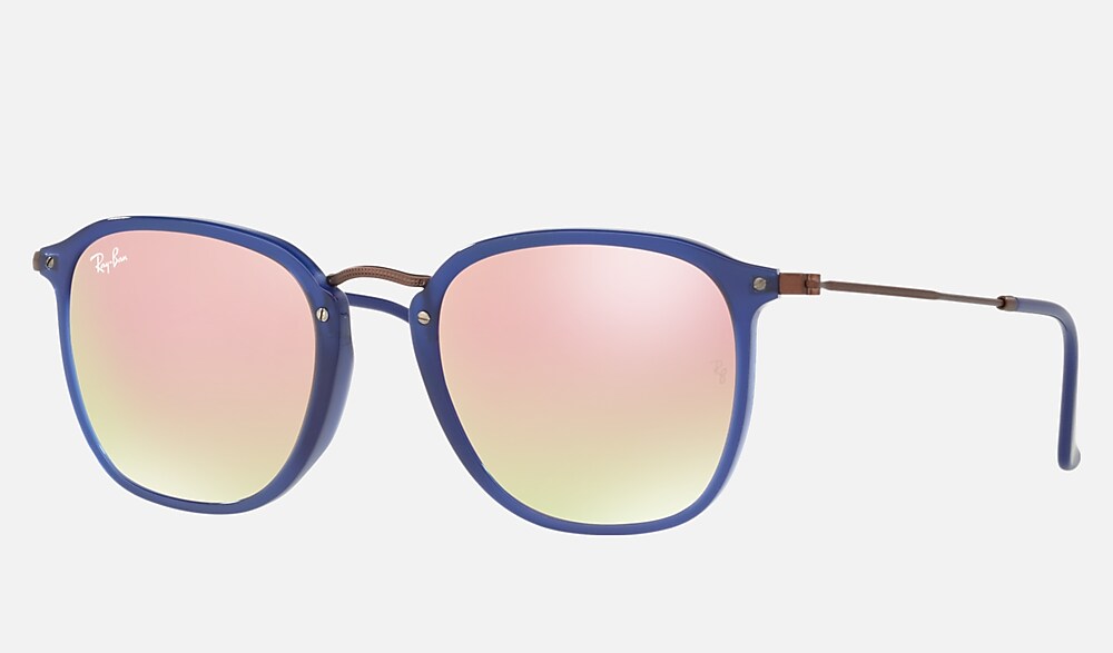 RB2448NF FLAT LENSES Sunglasses in Transparent Blue and Copper