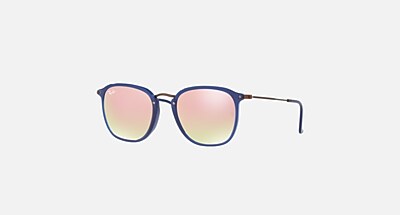 RB2448NF FLAT LENSES Sunglasses in Transparent Blue and Copper