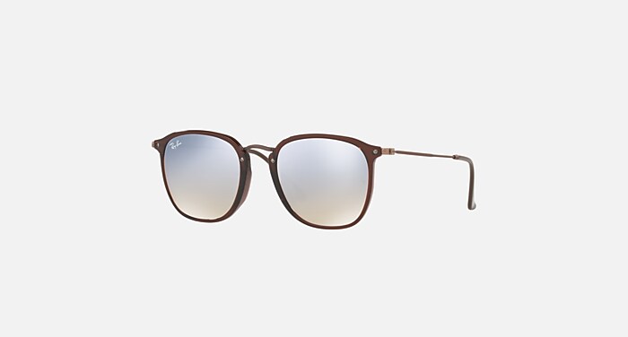 RB2448NF FLAT LENSES Sunglasses in Transparent Brown and Silver Gradient  Flash - RB2448NF | Ray-Ban®