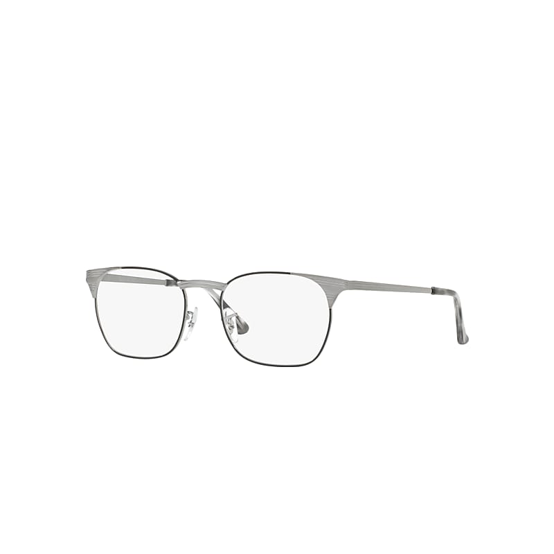 Ray-Ban Signet Optics Eyeglasses Gunmetal Frame Clear Lenses Polarized 51-18
