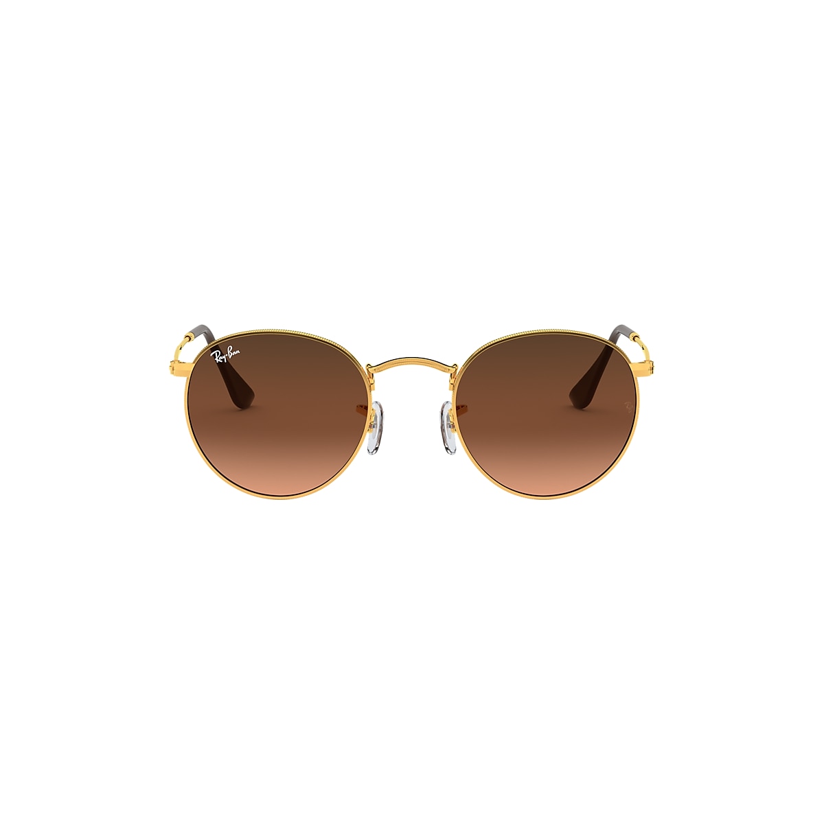 ROUND METAL Sunglasses in Light Bronze and Brown - RB3447 | Ray 