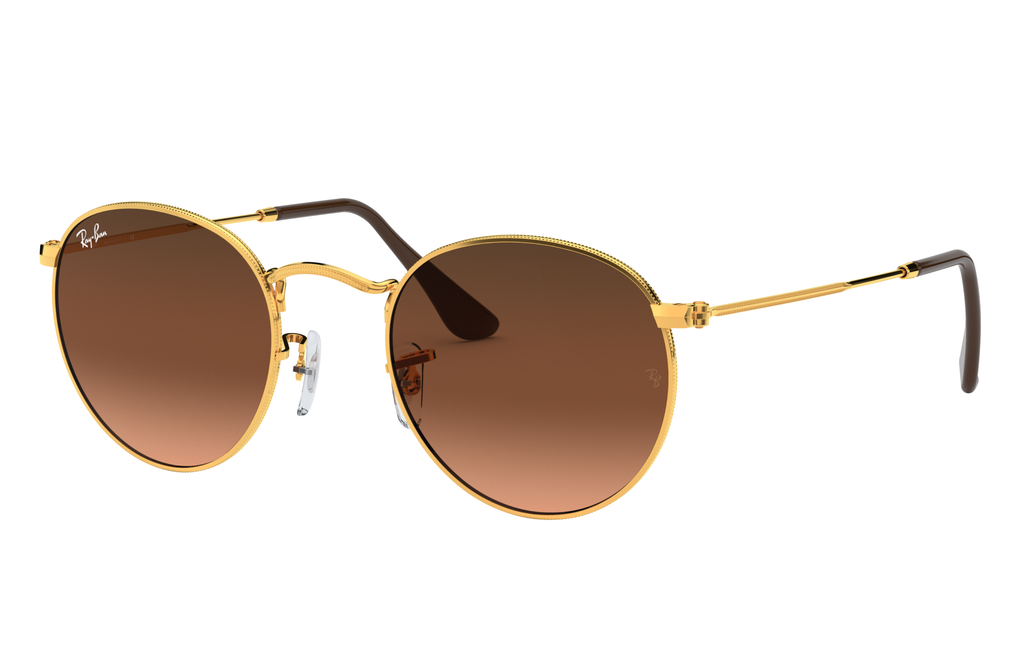 ray ban round bronze