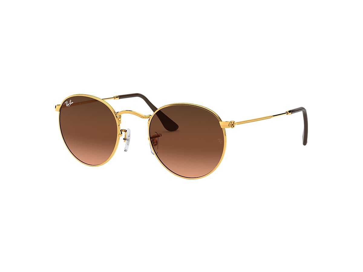 ROUND METAL Sunglasses in Light Bronze and Brown - RB3447 | Ray 