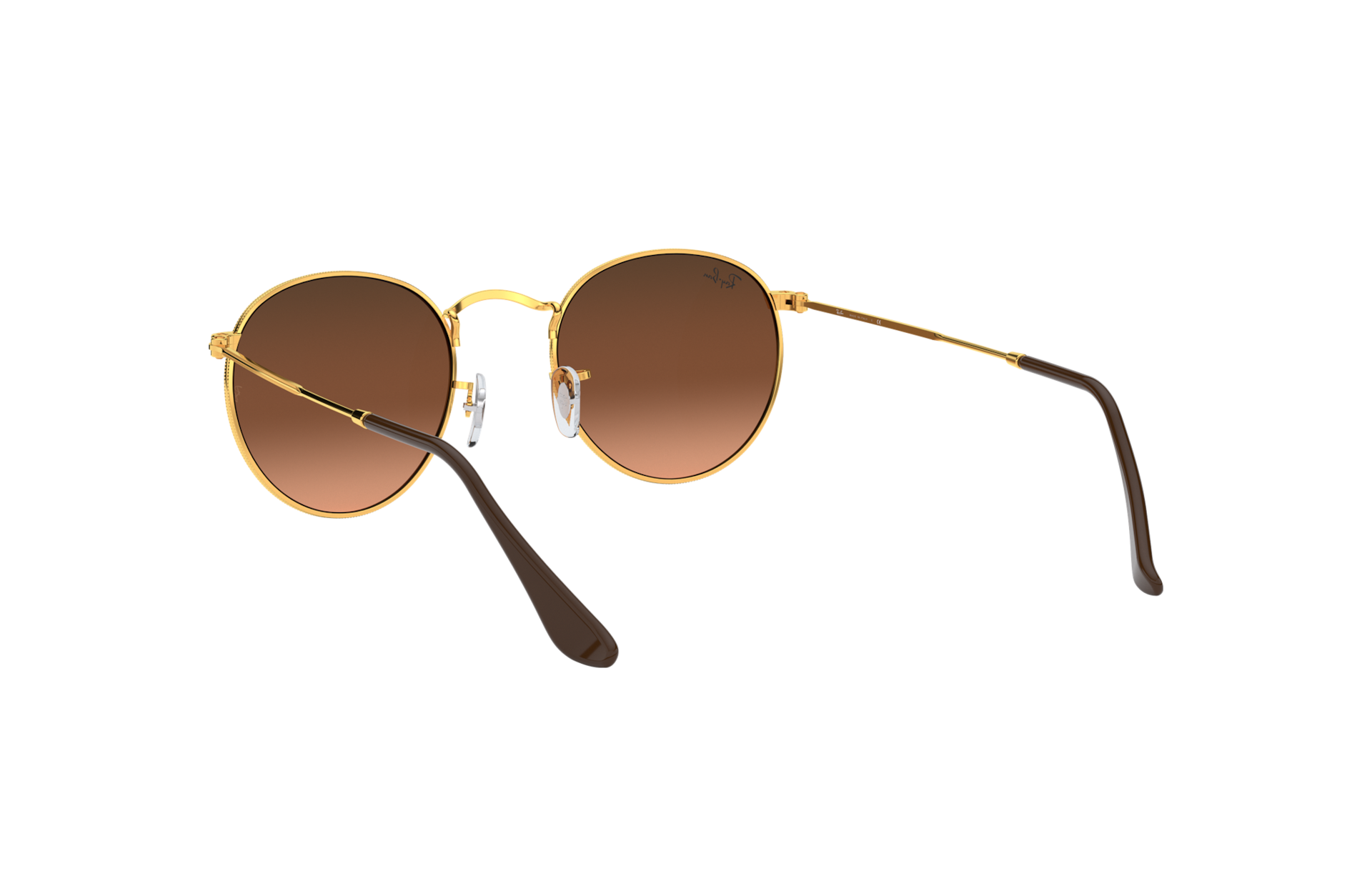 Occhiali da Sole Round Metal in Bronzo-Rame e Rosa/Marrone | Ray-Ban®