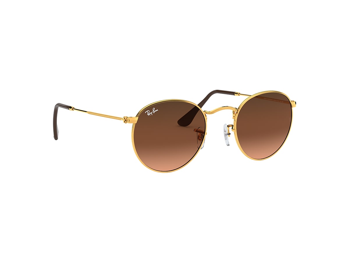Round Metal Bronze and Pink/Brown | Ray-Ban®
